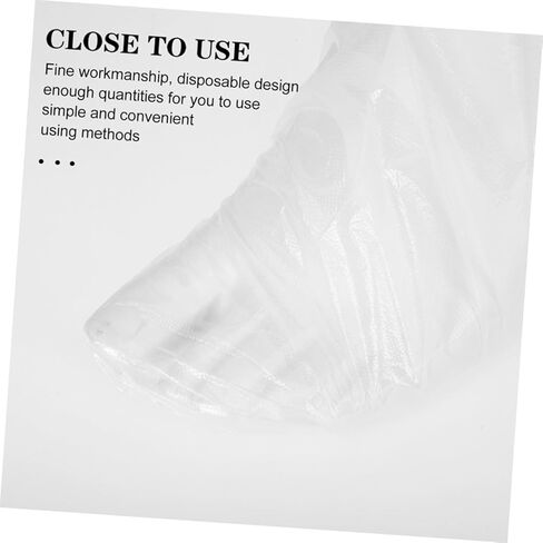 Abaodam 100pcs Disposable Transparent Foot Covers for Skating and Skiing Comfortable Pet Material Foot Sleeves for Shoe Fitting and Care Single Use Protectors for Trials in Saudi Arabia
