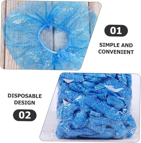 VILLCASE 200pcs Disposable Boot Covers Non-woven Shoe Covers for Indoor Use Non- Design for Parties and Events Floor in Saudi Arabia