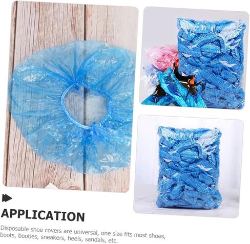 VILLCASE 200pcs Disposable Boot Covers Non-woven Shoe Covers for Indoor Use Non- Design for Parties and Events Floor in Saudi Arabia
