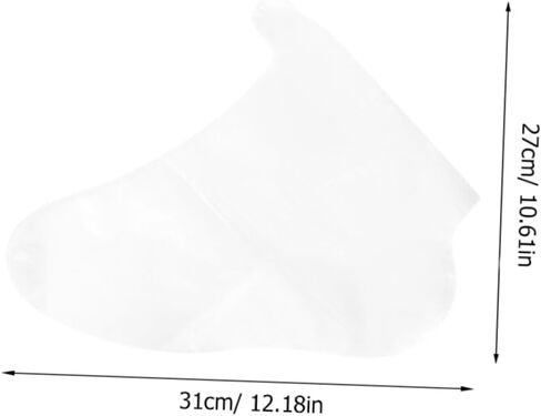 Sosoport 100pcs Disposable Foot Covers for Shoe Fitting Foot Sleeves for Skating Skiing and Amusement Parks Comfortable Tear-Resistant Pet Material in Saudi Arabia