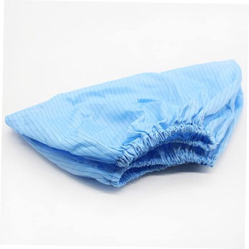 Luxshiny 4pairs Reusable Anti-static Shoe Covers Non-slip Washable Dustproof Footwear for Labs Salons Workshops Static Material Blue in Saudi Arabia