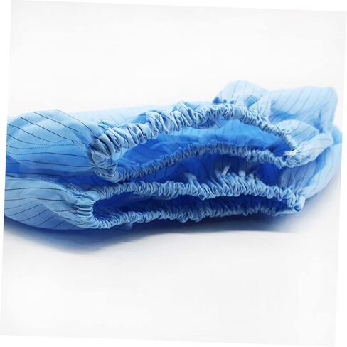 Luxshiny 4pairs Reusable Anti-static Shoe Covers Non-slip Washable Dustproof Footwear for Labs Salons Workshops Static Material Blue in Saudi Arabia