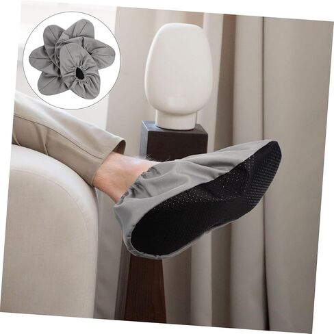 GANAZONO Washable Anti-Skid Cotton Shoe Covers for Indoor Use 3 Pairs of Protective Shoe Covers Sturdy Home Protectors Random Color in Saudi Arabia