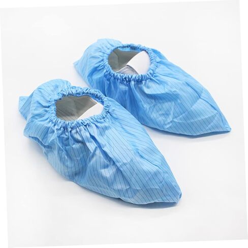 Luxshiny 4pairs Non-slip Shoe Protectors Reusable Static Foot Covers Static Washable for Lab Salon Workshop in Saudi Arabia