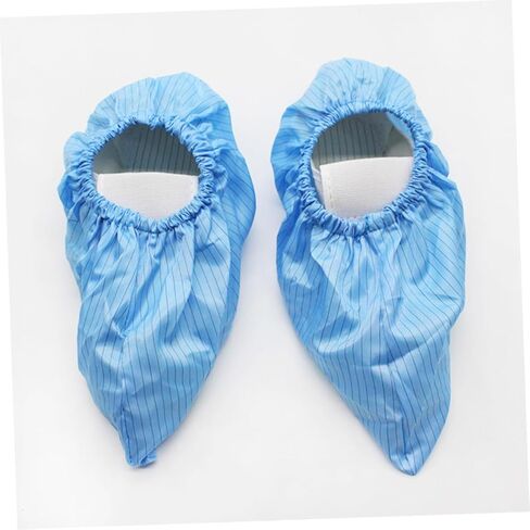Luxshiny 4pairs Non-slip Shoe Protectors Reusable Static Foot Covers Static Washable for Lab Salon Workshop in Saudi Arabia