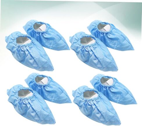 Luxshiny 4pairs Non-slip Shoe Protectors Reusable Static Foot Covers Static Washable for Lab Salon Workshop in Saudi Arabia