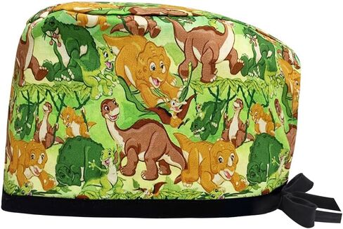 niaahinn Unisex Medical Scrub Caps Cartoon Printing Working Hat Multicolor Nursing Caps for Nurses in Saudi Arabia