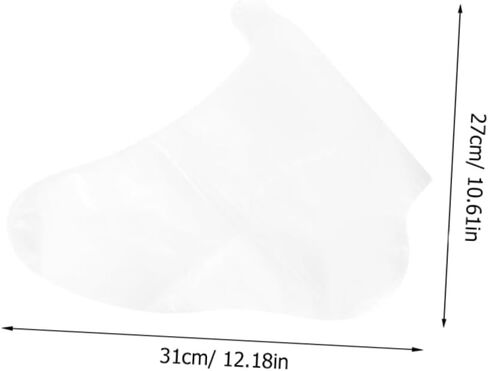 Hemoton 100PCS Disposable Transparent Foot Covers Fit for Skating Skiing Amusement Parks Clear Foot Protectors for Cleanliness and Care in Saudi Arabia