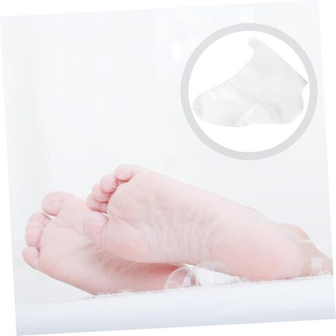 Hemoton 100PCS Disposable Transparent Foot Covers Fit for Skating Skiing Amusement Parks Clear Foot Protectors for Cleanliness and Care in Saudi Arabia