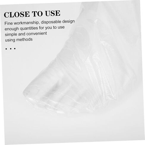 Hemoton 100PCS Disposable Transparent Foot Covers Fit for Skating Skiing Amusement Parks Clear Foot Protectors for Cleanliness and Care in Saudi Arabia