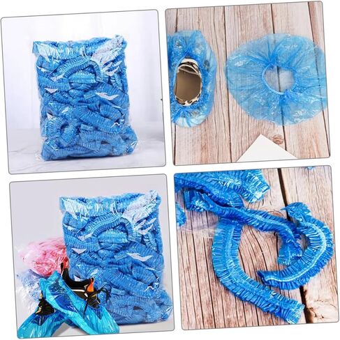 Lurrose 200pcs Disposable Non-woven Shoe Covers and - Foot Covers for Indoor Use for Parties and and Tear-resistant in Saudi Arabia