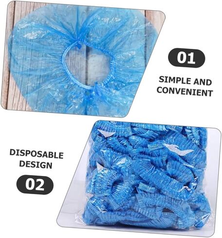 Lurrose 200pcs Disposable Non-woven Shoe Covers and - Foot Covers for Indoor Use for Parties and and Tear-resistant in Saudi Arabia