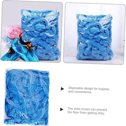 Lurrose 200pcs Disposable Non-woven Shoe Covers and - Foot Covers for Indoor Use for Parties and and Tear-resistant in Saudi Arabia