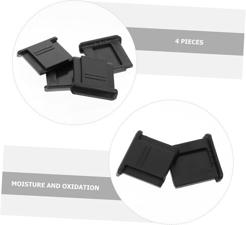 Holibanna 4pcs Hot Shoe Cover for Camera Protective Cap for DSLR Accessories Lightweight and Easy to Install Compatible External Flash Reliable Installation in Saudi Arabia