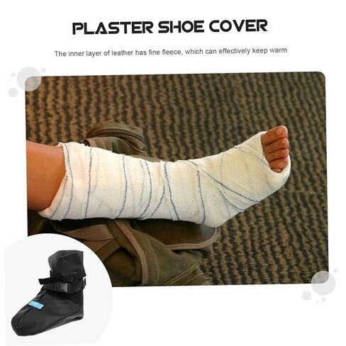 Medical Walking Shoe Cover Plaster Foot Protector with Straps for Durable Non Skid Design for Quick Healing and Comfort in Saudi Arabia