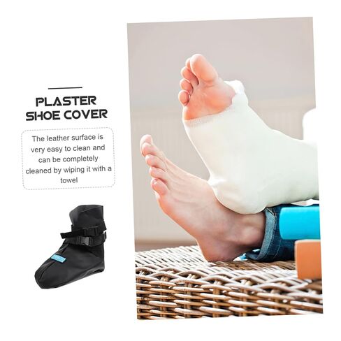 Medical Walking Shoe Cover Plaster Foot Protector with Straps for Durable Non Skid Design for Quick Healing and Comfort in Saudi Arabia