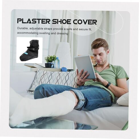 Medical Walking Shoe Cover Plaster Foot Protector with Straps for Durable Non Skid Design for Quick Healing and Comfort in Saudi Arabia