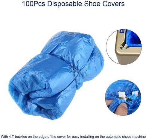 100Pcs Disposables Shoe Cover, Shoe Covers for Indoors, Blue Shoe Cover for Cleaner Rooms, Homes, Model Rooms, Computer Rooms, Etc in Saudi Arabia