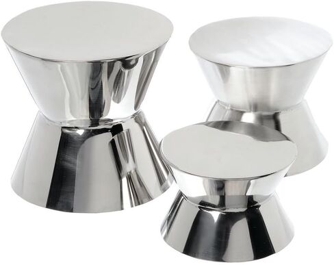 HUBERT Pedestal Display Riser Stainless Steel - 8" Dia x 7 1/2" H in Saudi Arabia