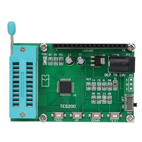 IC Tester Digital Meter, Mainly Test 74 Series and 40 Series Digital Integration, Made of PCB Material, for Logic Gate Electronics with case, Portable and High Performance in Saudi Arabia