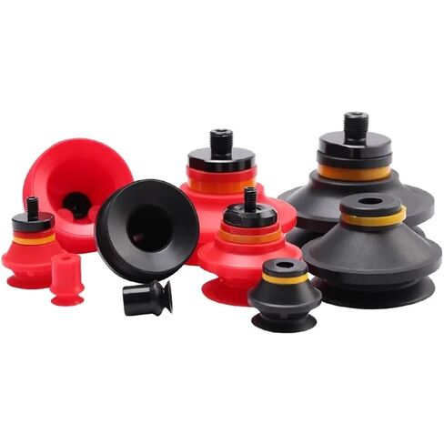 1PCS VB 20 30 Pneumatic Vacuum Suction Cups Red Black Silicone NBR Sucker Industrial Robot Arm Accessories Automation Tool(VB-30 N 18F) in Saudi Arabia