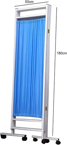 Medical Privacy Screen, Portable Mobile Room Divider Metal Frame Separating Screen Complete Privacy Protection for Large Classroom/Hospital/Kids Room,Yellow-4Pcs in Saudi Arabia