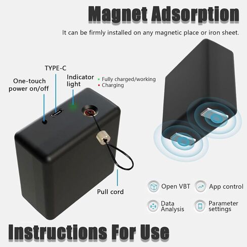 Portable VCI Training Tool - Speed & Length Linear Encoder with App Control, VBT Linear Position Transducer for Gym, 50h Battery Life & Real-Time Data Tracking in Saudi Arabia