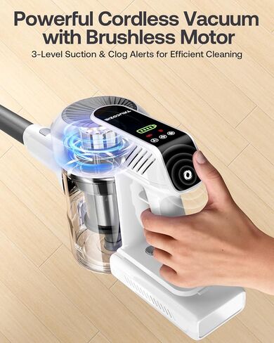 مرفق حزمة بطارية تروكوزي للمكنسة الكهربائية اللاسلكية T351 باللون الأبيض in Kuwait