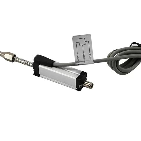 KTR 4-20mA 5-100mm Linear Position Sensor, Spring Self-Return Displacement Transducer Accuracy, 1pc(25mm-Built in Spring) in Saudi Arabia