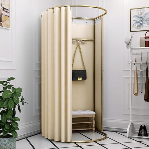 Dressing Room Portable Temporary Mobile Dressing Room Clothing Store Fitting Room Privacy Screen Partition 37.4x39.3x78.7in U-Dressing Room Fitting Room in Kuwait