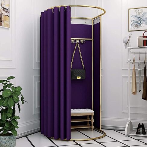 Dressing Room Portable Temporary Mobile Dressing Room Clothing Store Fitting Room Privacy Screen Partition 37.4x39.3x78.7in U-Dressing Room Fitting Room in Kuwait