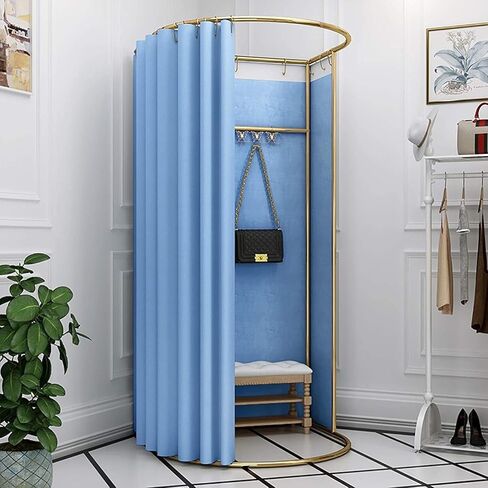 Dressing Room Portable Temporary Mobile Dressing Room Clothing Store Fitting Room Privacy Screen Partition 37.4x39.3x78.7in U-Dressing Room Fitting Room in Kuwait