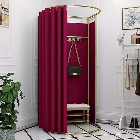 Dressing Room Portable Temporary Mobile Dressing Room Clothing Store Fitting Room Privacy Screen Partition 37.4x39.3x78.7in U-Dressing Room Fitting Room in Kuwait