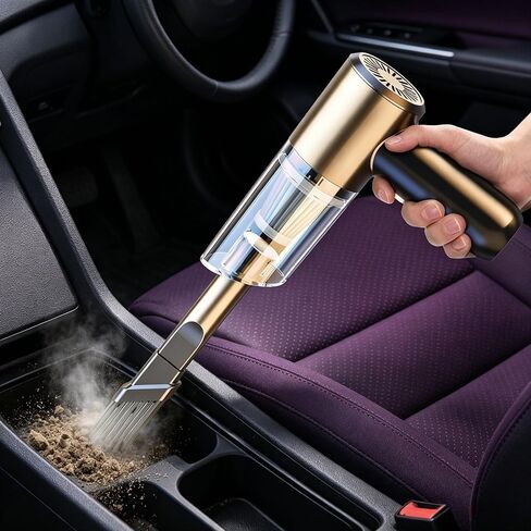Cord-Reliant Handheld Car Vacuum - Powerful Mini Dust Buster for Pet Hair, Compact Design for Auto Interiors Black in Saudi Arabia