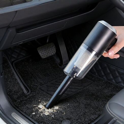 Cord-Reliant Handheld Car Vacuum - Powerful Mini Dust Buster for Pet Hair, Compact Design for Auto Interiors Black in Saudi Arabia