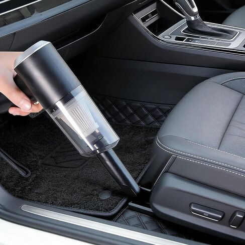 Cord-Reliant Handheld Car Vacuum - Powerful Mini Dust Buster for Pet Hair, Compact Design for Auto Interiors Black in Saudi Arabia