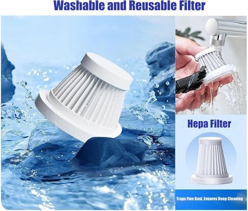 مكنسة كهربائية للسيارة لاسلكية، مكنسة كهربائية صغيرة محمولة بقوة 120 وات مع شفط قوي بقوة 12000 باسكال، منفاخ هواء مضغوط كهربائي للسيارة والمكتب ولوحة المفاتيح والمنزل in Kuwait