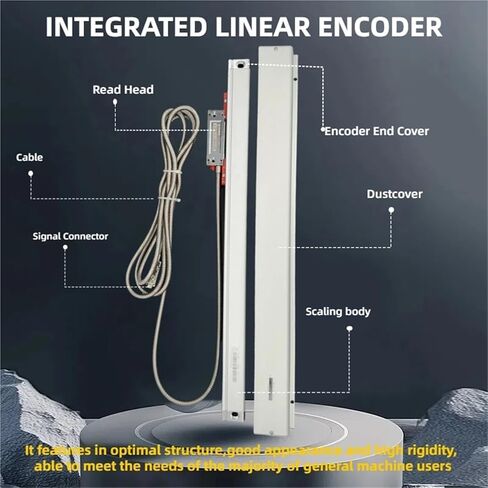Optical Grating Ruler Sensor, 5um Linear Scale, for Turning Lathe Milling DRO Display KA300 TTL 70mm~420mm, 1pc(KA300-5um-70mm) in Saudi Arabia
