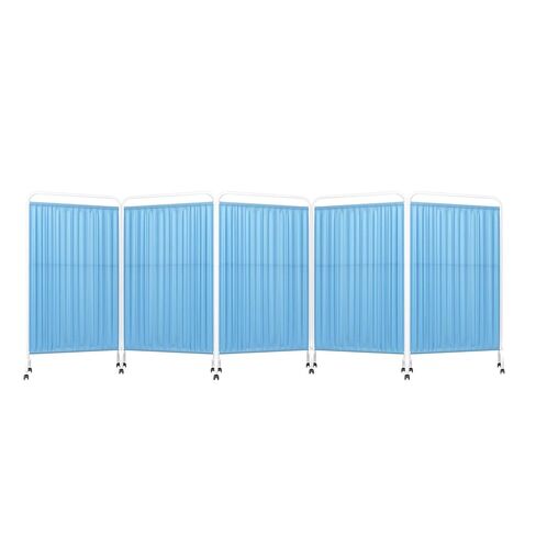 Foldable Privacy Screen,Floor Standing Room Divider,Freestanding Vertical Door Partition,Privacy Protection,Foldable Into L/C/V/W Shape(Color 4,5-Panel) in Saudi Arabia