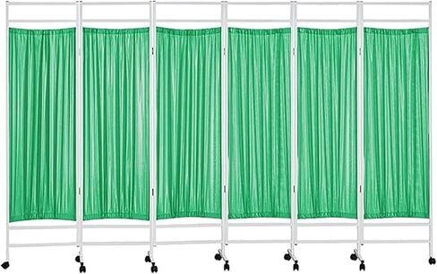 Folding Privacy Screen - 3/4/5/6 Panel Room Divider on Wheels for Salon, Clinic, Hospital & Ward - Sturdy Metal Partition for Enhanced Privacy & Space Management in Saudi Arabia