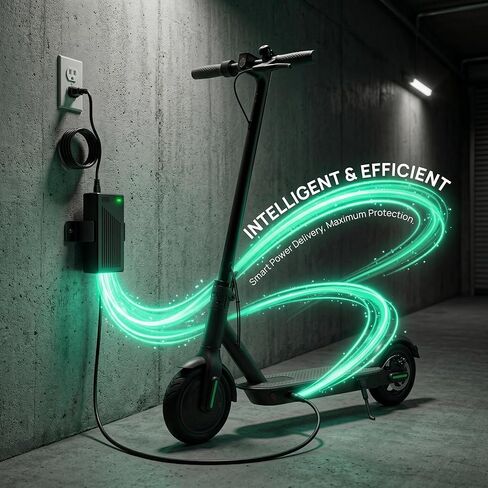 54.6V 2A Lithium Battery Charger with 7-in-1 Connector for 48V Li-ion Battery Packs, 48V Power Adapter with Smart Charging and Automatic Shut-Off Upon Full Charge in Saudi Arabia
