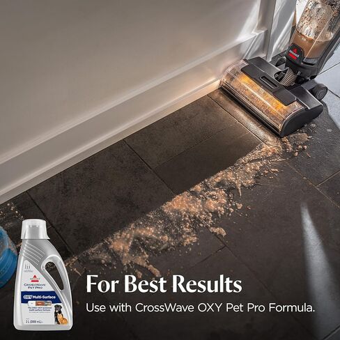 Bissell CrossWave HydroScrub Cordless Wet Dry Vacuum Mop, Floor Cleaner with Edge Cleaning & Headlights, 45-Minute Runtime, Multi-Surface, Hard Floor Sanitize, & Clean Out Formula Included, 4275E in Saudi Arabia