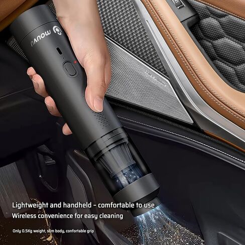 Portable Mini Cordless Car Vacuum with 16000pa, Blow & Suction 2 in 1, Type-C Charge, 2 Suction Modes, Handheld, Office Desk, Couchs, Hidden Areas in Saudi Arabia