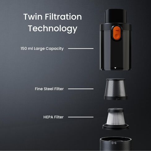 V-15 PRO Handheld Vacuum Cleaner, 2-in-1 Vacuum and Air Blower, Cordless, HEPA Filter, Car Interior Clean in Saudi Arabia