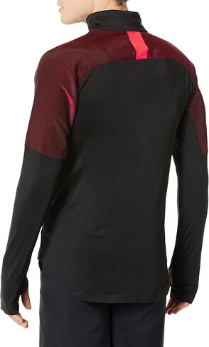 Puma Men's FTBLNXT 1/4 Zip TOP, Black/red Blast, S in Saudi Arabia