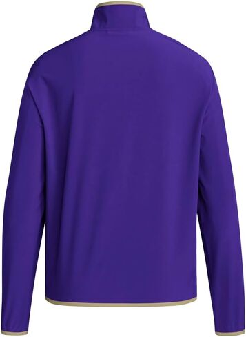 adidas Mens Washington Huskies Quarter Zip Jacket Training Athletic Outerwear Casual - Purple in Saudi Arabia