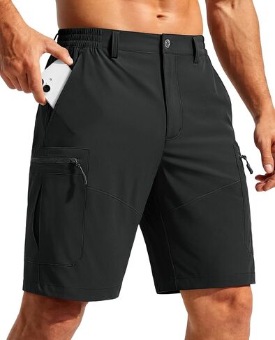 TACVASEN Men's Hiking Cargo Shorts 9" Quick Dry Lightweight Water Resistant Shorts Casual Golf Work with 5 Pockets in Saudi Arabia