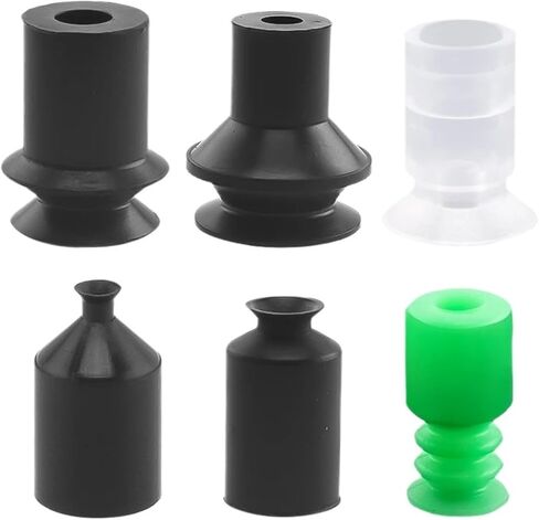 Vacuum Sucker BT-3/4/5/7/9/10/15/16 Mini Silicone Single Layer Pneumatic Suction Cups 5Pcs ﻿(BT-5(5Pcs) Green,White) in Saudi Arabia