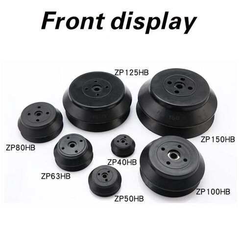 1pcs Vacuum Suction Cup Industrial ZPT-HB40/50/63/80/100/125 Double-Layer Silicone Heavy-Duty Pneumatic(ZP125HBN) in Saudi Arabia