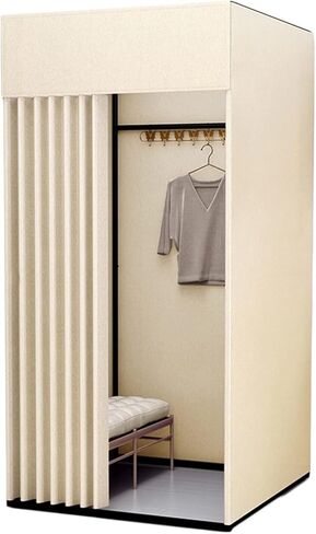 Privacy Screen Kit with Blackout Curtains Clothing Store Fitting Room Mobile Track Standalone Fitting Room for Office Clothing Store Bedroom(100 * 80 * 200cm) in Saudi Arabia